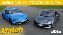 Match Alpine A110 GT (2022) contre Toyota GR Supra : un argument de poids !