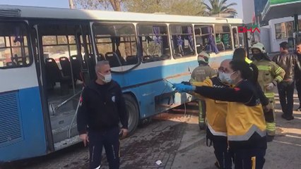 İnfaz koruma memurlarını taşıyan otobüste patlama