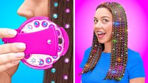 BRILLIANT HAIR HACKS AND BEAUTY TRENDS From Nerd to Popular Cool Hair Makeover Tips by 123 GO