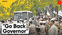 Tamil Nadu Governor R N Ravi faces black flag protests