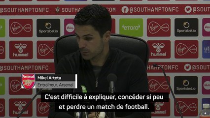 Mikel Arteta : "Difficile à expliquer et à accepter"