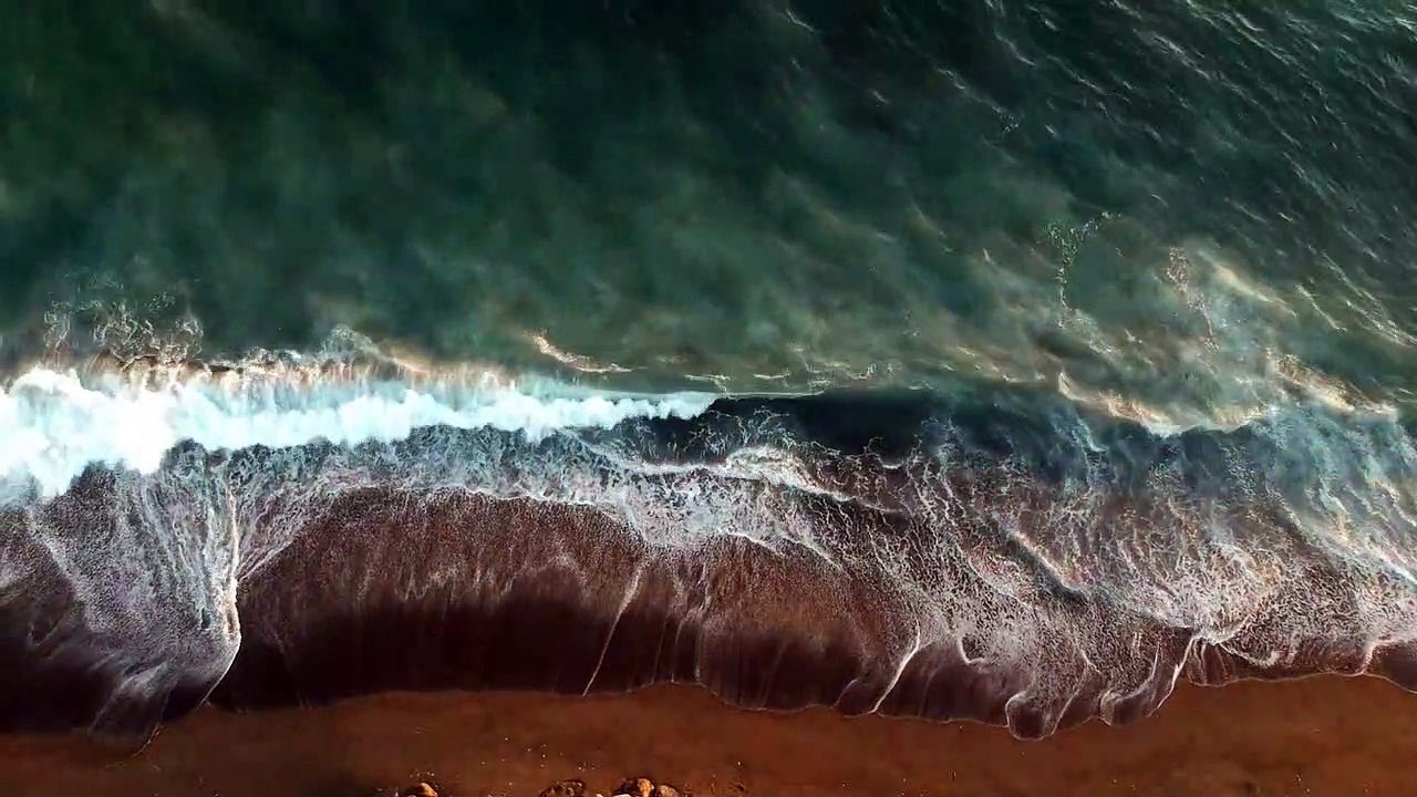 Relaxing Sound : on The Beach Beach & Sea Waves & Thunder