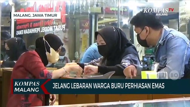 Jelang Lebaran Warga di Malang Mulai Berburu Perhiasan Emas