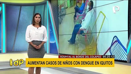 Iquitos: Niños con dengue ocupan el 90% de hospitalización de pediatría