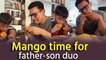 Aamir Khan gorges on mangoes with son Azad
