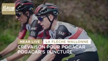 Flèche Wallonne  2022 - La crevaison de Pogacar / Pogacar's puncture
