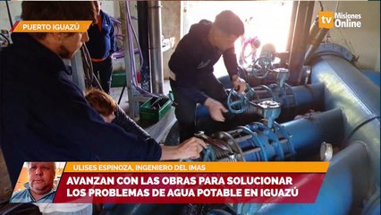 Avanzan con las obras para solucionar los problemas de agua potable en Iguazú
