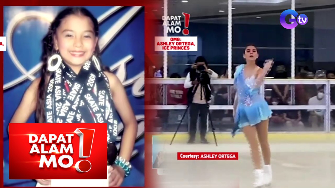 Dapat Alam Mo!: Kapuso actress na si Ashley Ortega, bumida sa isang ice skating performance!