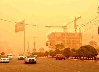 Necef'te kum fırtınasıBağdat'ın ardından Necef'te de uçuşlar askıya alındı