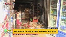 Ate Vitarte: incendio redujo a cenizas una bodega en Salamanca