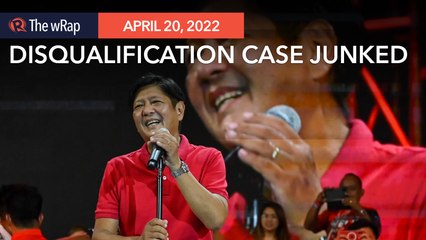 Download Video: Comelec division junks last disqualification case against Marcos Jr.