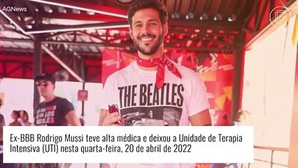 Ex-BBB Rodrigo Mussi tem alta médica e deixa UTI 20 dias após acidente. Aos detalhes!