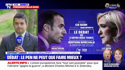 Débat d'entre-deux-tours: Marine Le Pen "enthousiaste, prête et concentrée", selon ses proches