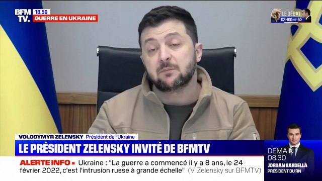 Volodymyr Zelensky: Nous n'avons pas enocre d'avions de chasse