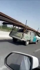 Quand tu as bien trop chargé ta voiture