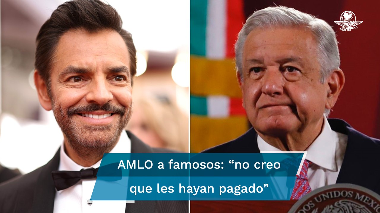 AMLO invita a Eugenio Derbez y famosos a reunirse para aclarar dudas sobre el Tren Maya