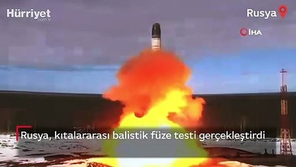 Download Video: Rusya, kıtalararası balistik füze testi gerçekleştirdi