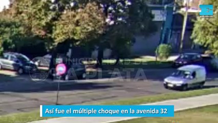 Así fue el múltiple choque en la avenida 32
