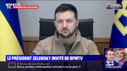 Volodymyr Zelensky à BFMTV: "La guerre a commencé il y a huit ans"