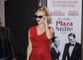 Pamela Anderson Layered a Completely Sheer Red Dress Over a Black Bra and Underwear