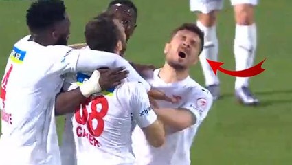 Sen ne yaptın Appindangoye! Sivassporlu futbolcu takım arkadaşını gole sevindiğine pişman etti