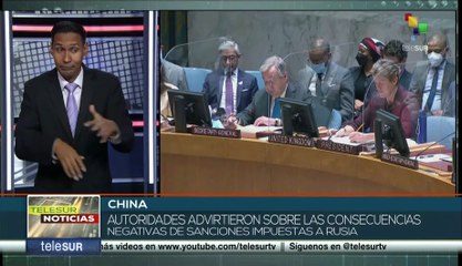 Embajador de China ante el Consejo de Seguridad de la ONU por solución al conflicto en Ucrania