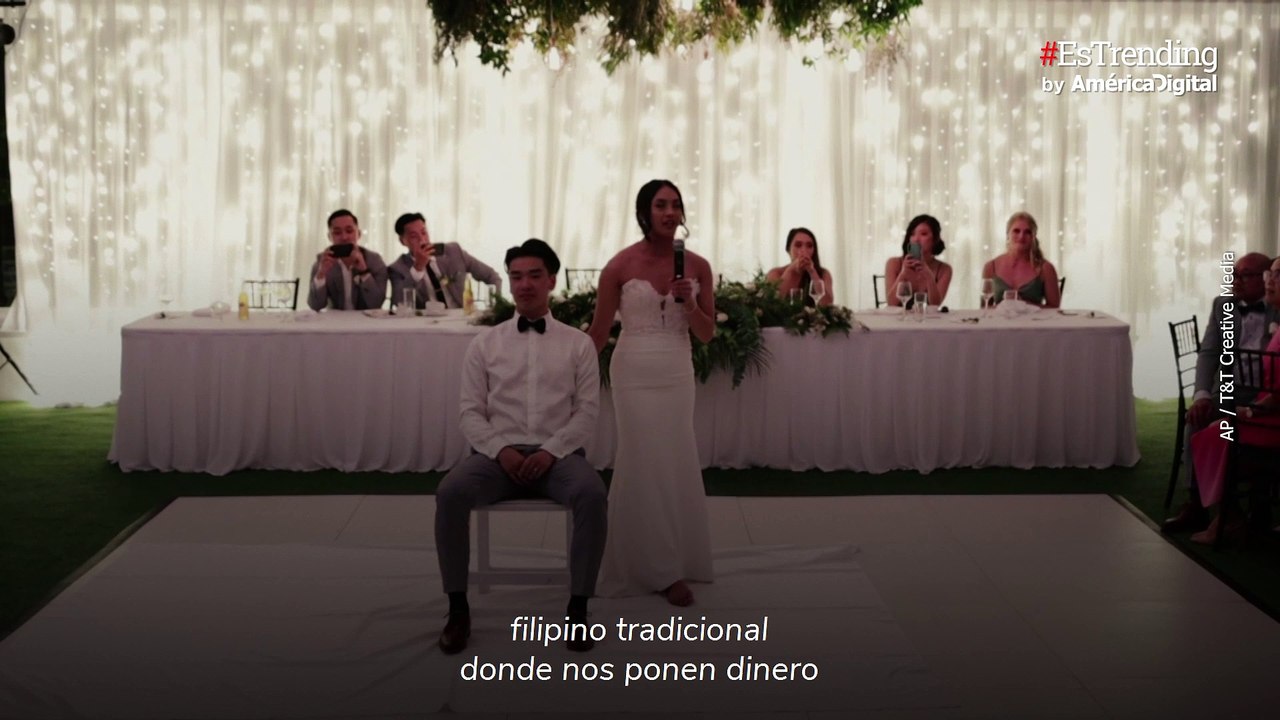 En plena boda, pareja se rapa la cabeza para apoyar a la madre de la novia
