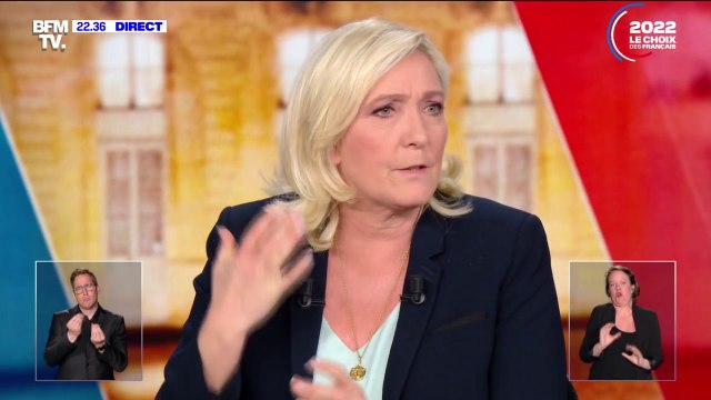 Marine Le Pen à Emmanuel Macron sur les éoliennes: Je crois que vous voulez en mettre sur toutes les côtes sauf en face du Touquet
