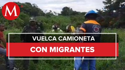 Cae camioneta en puente de Veracruz