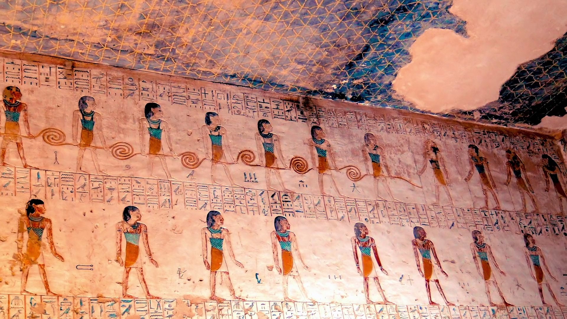 Dekoracije u faraonskoj grobnici, Dolina Kraljeva, Egipat