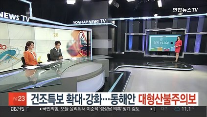 [날씨클릭] 건조특보 확대·강화…동해안 대형산불주의보