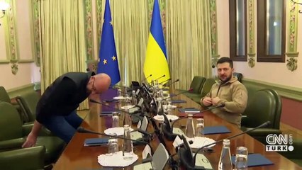 AB Konseyi Başkanı Michel, Zelenski ile görüştü