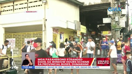 Mga pasaherong stranded dahil sa window hours scheme sa provincial buses, dumarami | UB