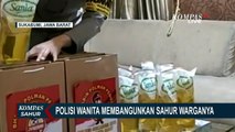 Memperingati Hari Kartini, Seorang Polwan Bangunkan Sahur Warga dan Beri Bantuan Minyak Goreng