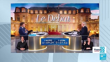 Institutions : "Le souverain, c'est le peuple" répète Marine Le Pen (débat présidentiel)