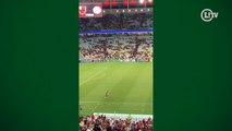 Zagueiro Pablo faz aquecimento no campo do maracanã após o jogo do Flamengo com o Palmeiras