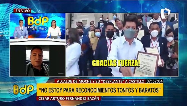 Alcalde de Moche tras desaire a Pedro Castillo: El gobierno nos da la espalda a los municipios