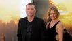 Sam Worthington and Lara Worthington attend FX’s “Under the Banner of Heaven” red carpet premiere in Los Angeles