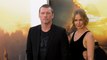 Sam Worthington and Lara Worthington attend FX’s “Under the Banner of Heaven” red carpet premiere in Los Angeles