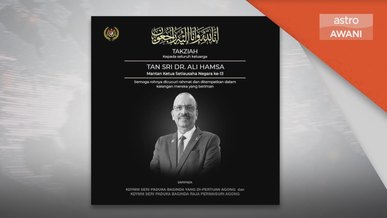 Pemergian Ali Hamsa | YDP Agong, Permaisuri Agong zahir takziah