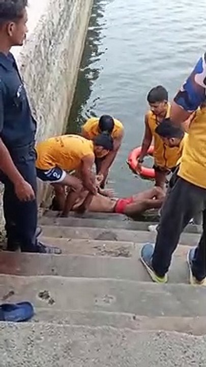 Dead body of a young man removed from the lake