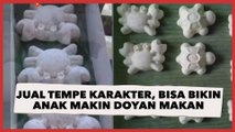 Super Kreatif! Pedagang Ini Jual Tempe Karakter, Bisa Bikin Anak Makin Doyan Makan