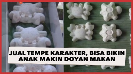 Super Kreatif! Pedagang Ini Jual Tempe Karakter, Bisa Bikin Anak Makin Doyan Makan