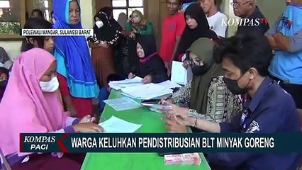 Pencairan BLT Tak Kondusif, Warga Desak-Desakan dan Saling Dorong!