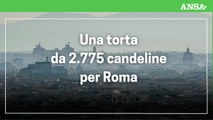 Una torta da 2.775 candeline per Roma, giovedi' 21 aprile