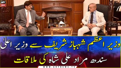 PM Shehbaz Sharif meets CM Sindh Murad Ali Shah
