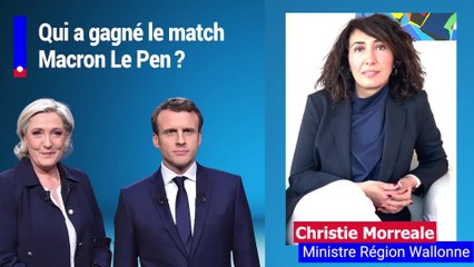Débat Macron Le Pen : l'avis de Christie Morreale