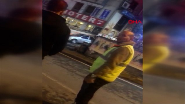 Şişli'deki değnekçi suçüstü yakalandı