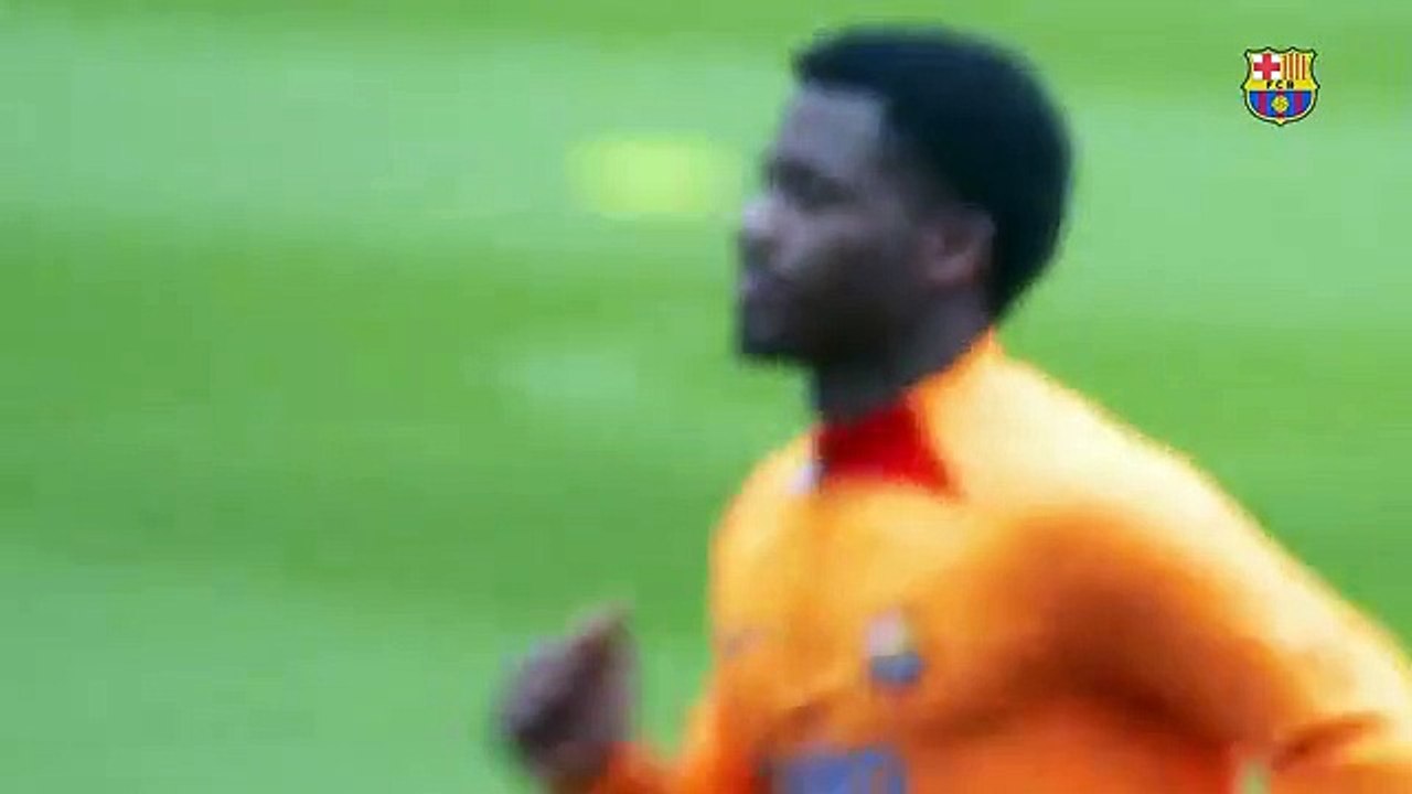 Los detalles de calidad de Ansu Fati en el entrenamiento / FCB