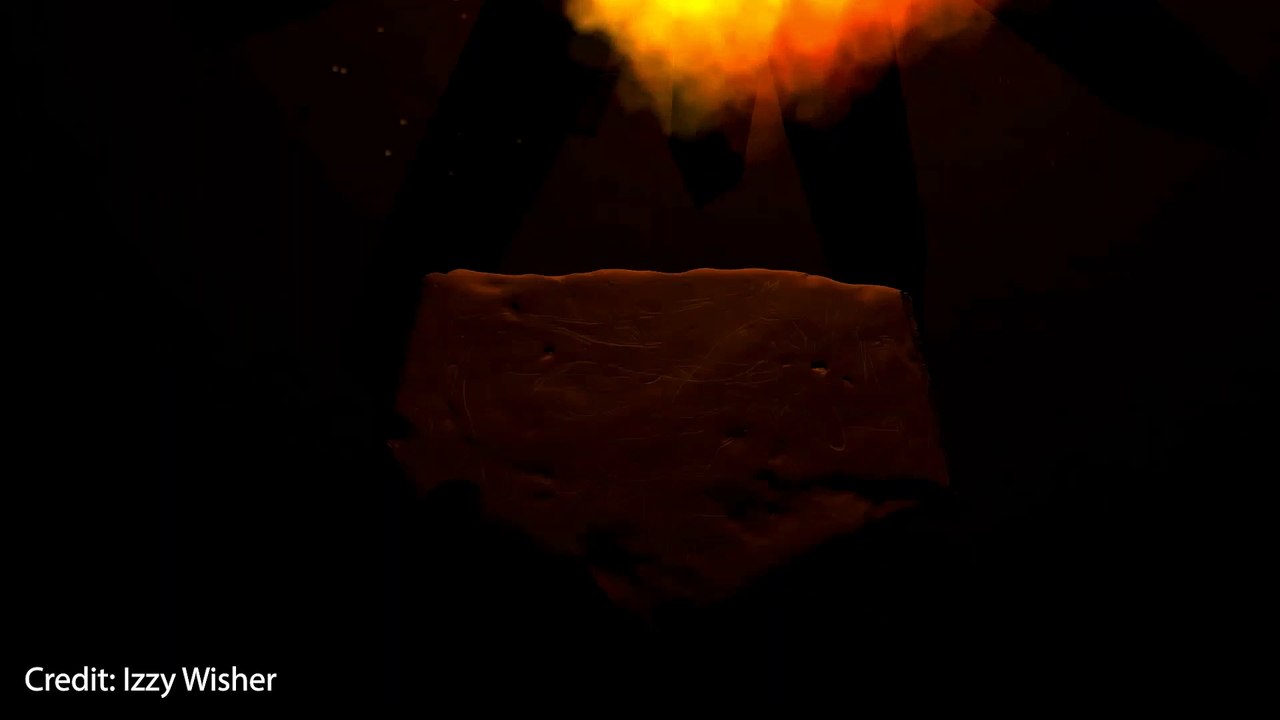 Man's ancestors 'created art by firelight'